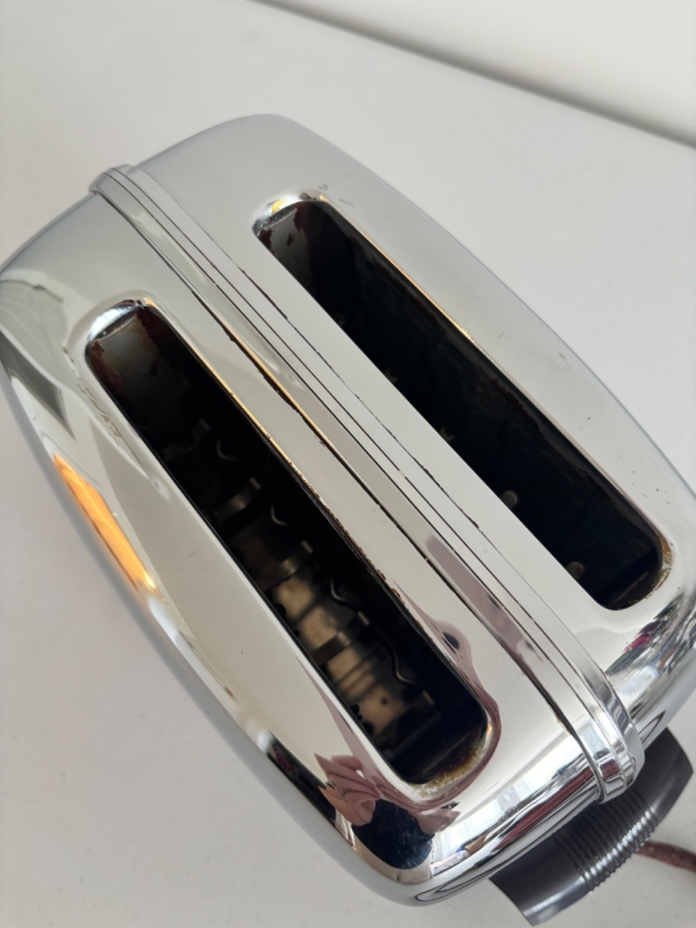 Vintage 1950's chrome Toastmaster 1B14 two slice toaster mid century working - Picture 6 of 16